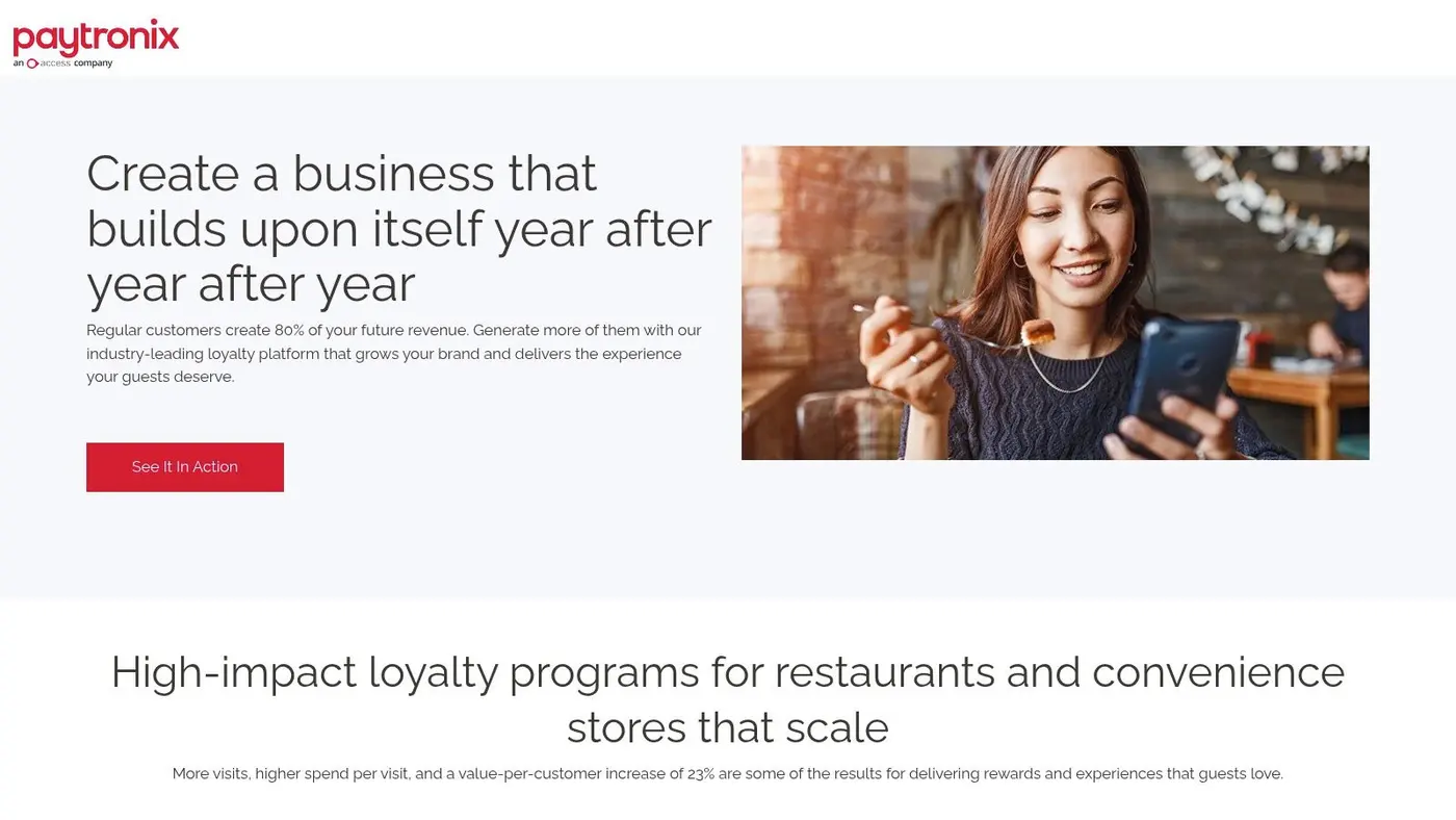 Paytronix customer engagement dashboard
