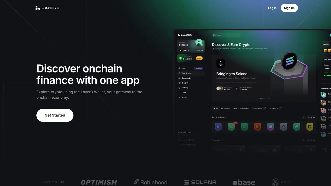 Layer3 platform showing a quest for a Web3 loyalty program
